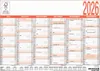 A calendar for the year 2026, showing the months of July through December on a single page. Anteprima dell’immagine prodotto