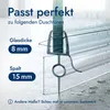 Bagnoxx Duschdichtung, Schleiflippendichtung mit Schlauch Produktbild-Vorschau 2