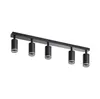ZMH LED Deckenleuchte 5 Flammig GU10  Schwarz Deckenlampe Produktbild-Vorschau 9