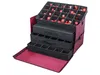 A storage organizer for Christmas ornaments, with multiple compartments and drawers, shown open with ornaments inside. Podgląd zdjęcia produktu