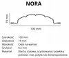 Nora Sztacheta Metalowa Ogrodzeniowa Ocynk Dwustronna Podgląd zdjęcia produktu 6