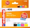 edding Tintenpatrone EDD-406 Multipack Epson Produktbild-Vorschau 1