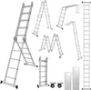 Hengda 6 in 1 Scala multiuso Scala articolata in alluminio Anteprima dell’immagine prodotto 9
