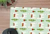 MuchoWow® Mauspad Mousepad Lama - Kaktus - Schablonen 19x23 Produktbild-Vorschau 2