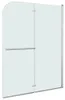 vidaXL Faltbare Duschkabine 2 Paneele ESG 95 x 140 cm Produktbild-Vorschau 1