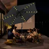 TolleTour Parasol Rond,Manivelle Pliable Fer Parasol Balcon Voir les images du produit 6