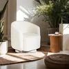 Sessel modern Stoff Bouclè Wohnzimmer drehbar Orav - Weiß Produktbild-Vorschau 7