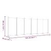 A line drawing of a room divider with dimensions indicated. Voir les images du produit