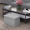 Intirilife Panca pieghevole 49x30x30 cm in FELS GREY - Cubo Anteprima dell’immagine prodotto 6