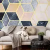 Vlies Fototapete - Blue Geometric Pattern 250x175 cm Produktbild-Vorschau 2
