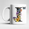 Name A bis Z Blumen Schmetterlinge Kaffeetasse Teetasse Produktbild-Vorschau 1