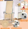 A children's climbing set is shown in a room setting, with close-up insets highlighting features. Podgląd zdjęcia produktu