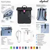 Damen Rucksack Handtasche klein Elephant Lykka Tasche A4 Produktbild-Vorschau 11
