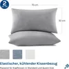 WOLTU Kühlender Kissenbezug 2er Set, Weicher Atmungsaktiv Produktbild-Vorschau 2