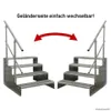 4 Stufen Standtreppe Modell 2 freistehend verzinkt Treppe Produktbild-Vorschau 4