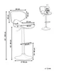 Diagram of a bar stool with dimensions and weight limit. Náhled obrázku produktu