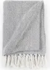 vidaXL Jeté de lit en coton à chevrons 220x250 cm Gris Voir les images du produit 2