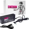 A laptop power adapter and its associated cables are displayed in front of a box with a robot graphic and brand logo. Podgląd zdjęcia produktu