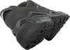 A close-up, angled view of the sole and heel of a gray hiking shoe. Produktbild-Vorschau