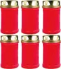 Grabkerze Kompositionsöllicht 48h Rot (6er-Pack) – Produktbild-Vorschau 1