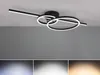 Trio Montilla LED Deckenleuchte  54W dimmbar Schwarz Matt Produktbild-Vorschau 2