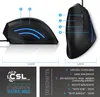 A product image of an ergonomic vertical mouse with labels and dimensions. Produktbild-Vorschau