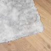 Teppich Shaggy Hochflor NAVARRA Hellgrau 130x200 cm Produktbild-Vorschau 4