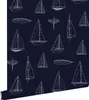 ESTAhome carta da parati barche blu navy - 136428 - 53 cm x Anteprima dell’immagine prodotto 5