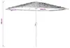 vidaXL Parasol avec mât en acier brun 300x200x250 cm Voir les images du produit 8