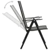 vidaXL Chaises pliantes 4 pcs. Mesh acier anthracite Voir les images du produit 3