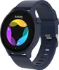 A close-up studio shot of a blue smartwatch with its screen displaying activity data. Náhled obrázku produktu