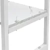 Close-up of a shelf with a marble-patterned surface, part of a white shelving unit. Produktbild-Vorschau