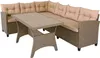CASARIA® Polyrattan Ecklounge Set WPC Esstisch Ecksofa 2 Produktbild-Vorschau 9