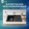 VBChome Granitspüle 76 x 44 cm Schwarz mit Armatur Produktbild-Vorschau 9