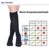 Damen Herren Sport Kompressionsstrümpfe Reisestrümpfe Produktbild-Vorschau 4