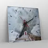 Wanduhr - Quadrat - Glasuhr - Laterne Meer Sturm - 30x30cm Produktbild-Vorschau 4