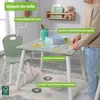 Detský stôl s 2 stoličkami, zelený Náhľad obrázku produktu 12