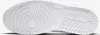 The sole of a white Nike Air Jordan 1 Mid shoe. Produktbild-Vorschau