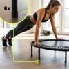 Fitness-Heimtrampolin 91 cm - schwarzes Mini Trampolin für Produktbild-Vorschau 3