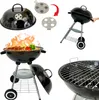 Grill ogrodowy węglowy na kółkach zamykany półka BBQ 1014 Podgląd zdjęcia produktu 4