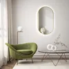 HOKO LED Specchio ovale con cornice in metallo 60x100 cm Anteprima dell’immagine prodotto 16