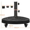 Yaheetech Sonnenschirmständer mit Rollen 21 kg, rollbarer Produktbild-Vorschau 4