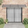 vidaXL Dveřní stříška černá 300x75 cm z polykarbonátu Náhled obrázku produktu 3