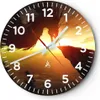 Wanduhr - Rund - Glasuhr - Drache Rock Kreatur - 30x30cm - Produktbild-Vorschau 1