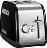 A black and silver KitchenAid toaster is shown from a front-facing angle against a white background. Voir les images du produit
