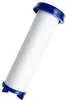 A white cylindrical water filter with blue caps on both ends, set against a white background. Náhled obrázku produktu