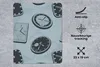 MuchoWow® Mauspad Mousepad Uhr - Muster - Vintage 19x23 cm Produktbild-Vorschau 2