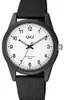 Q&Q Uniuhr mit Kunststoffarmband in schwarz, 10 Bar Produktbild-Vorschau 1