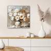 MuchoWow® - Leinwandbilder - Vase - Blumen - Kunst - Gold, Produktbild-Vorschau 6