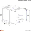 Flex Well Spülenschrank Varo BxTxH 100 x 60 x 86 cm weiß Produktbild-Vorschau 5